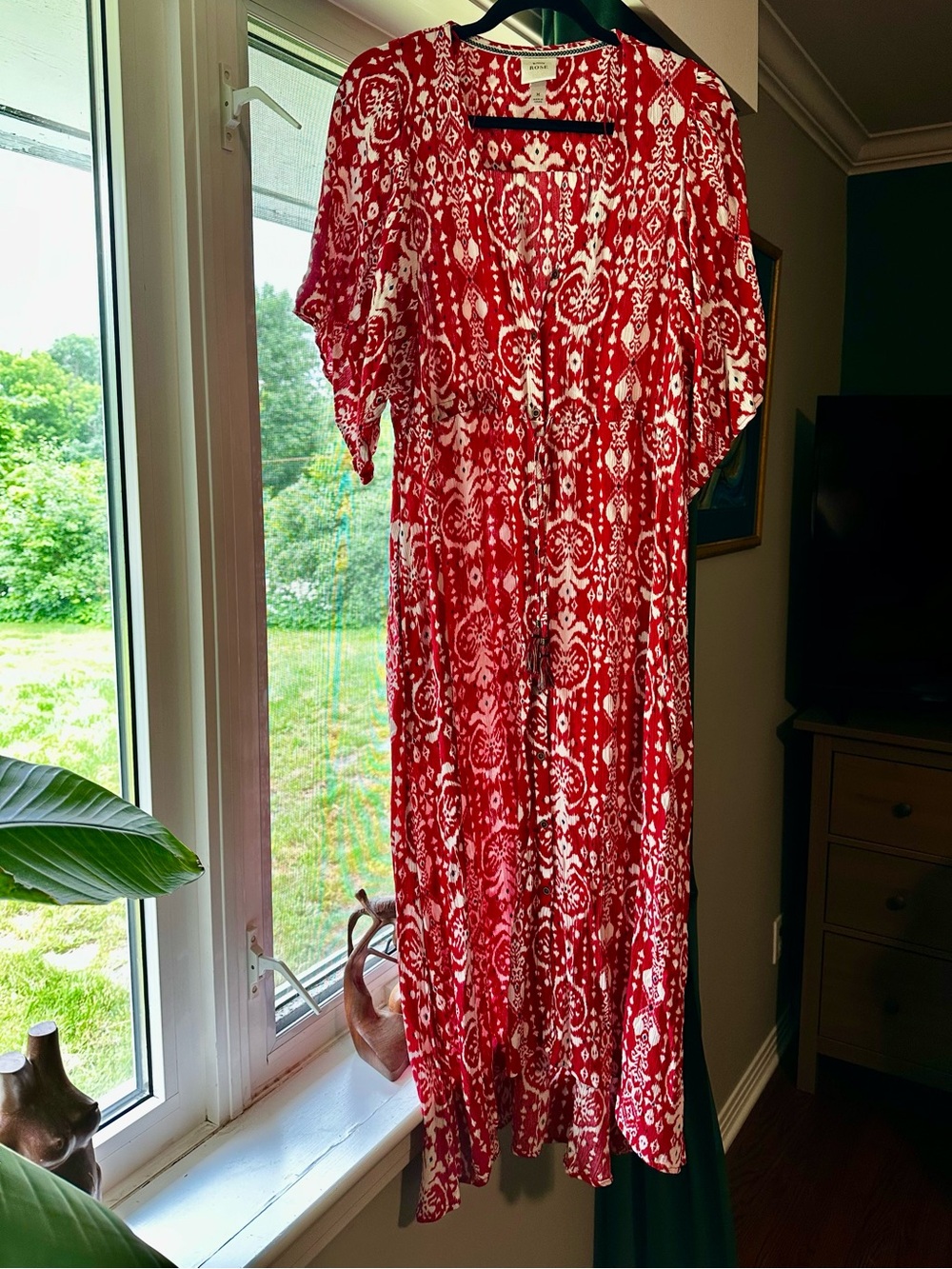 Knox Rose Red and White Printed Maxi Dress